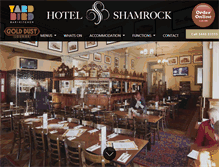 Tablet Screenshot of hotelshamrock.com.au